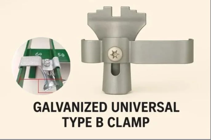 Type B grating clamp